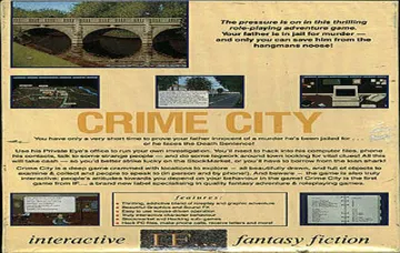 Crime City box cover back